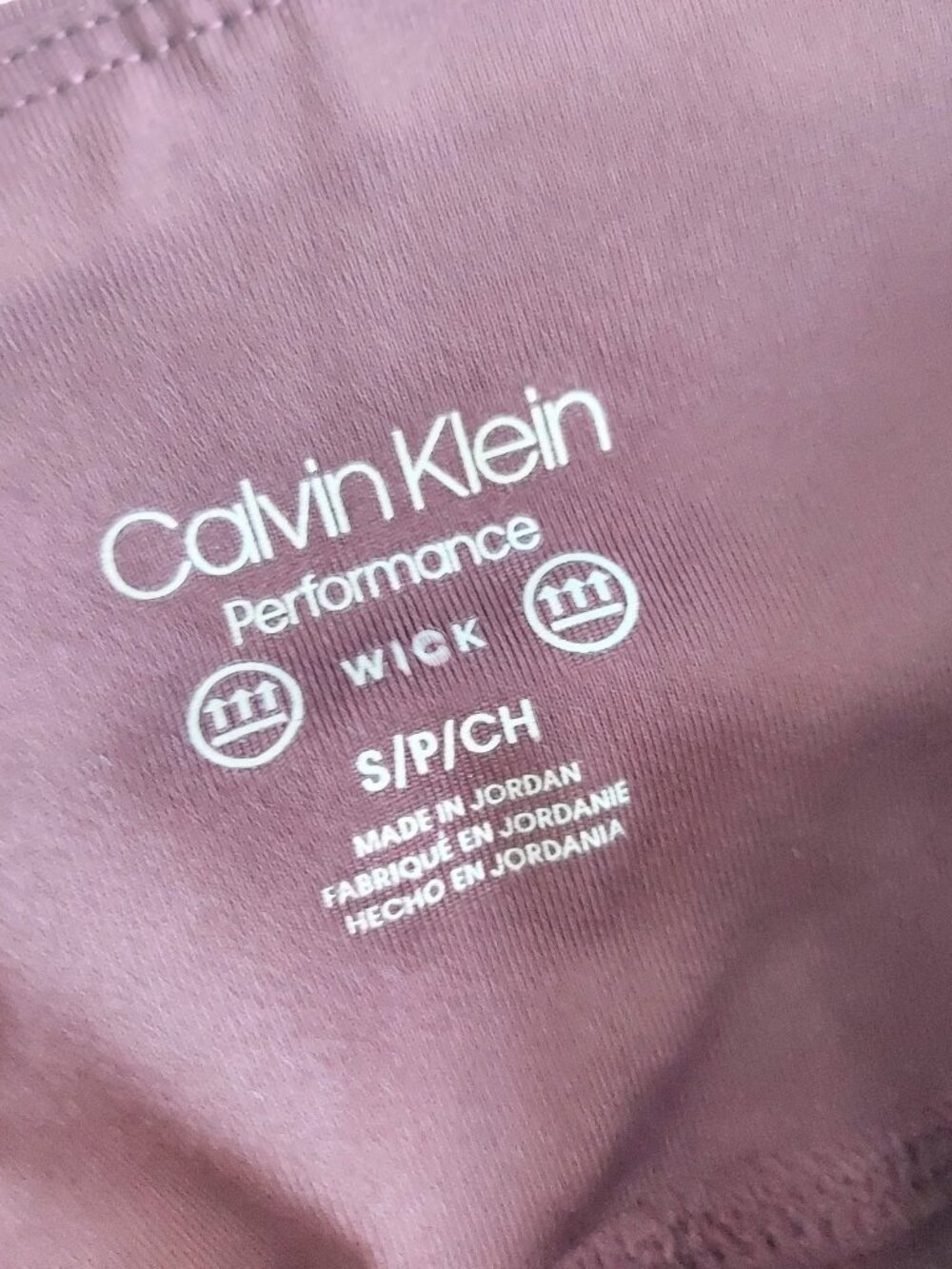 Calvin Klein Midrise Performance Leggings Womens Size Small Maroon Red - Picture 7 of 8